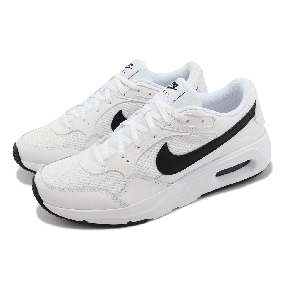 Nike 休閒鞋Air Max SC GS 大童鞋女鞋白黑氣墊復古小白鞋運動鞋CZ5358