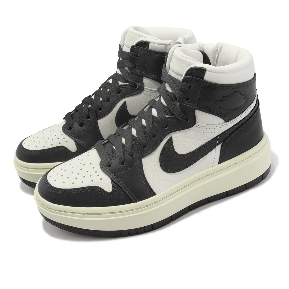 Nike 休閒鞋Wmns Air Jordan 1 Elevate High 女鞋厚底黑白AJ1