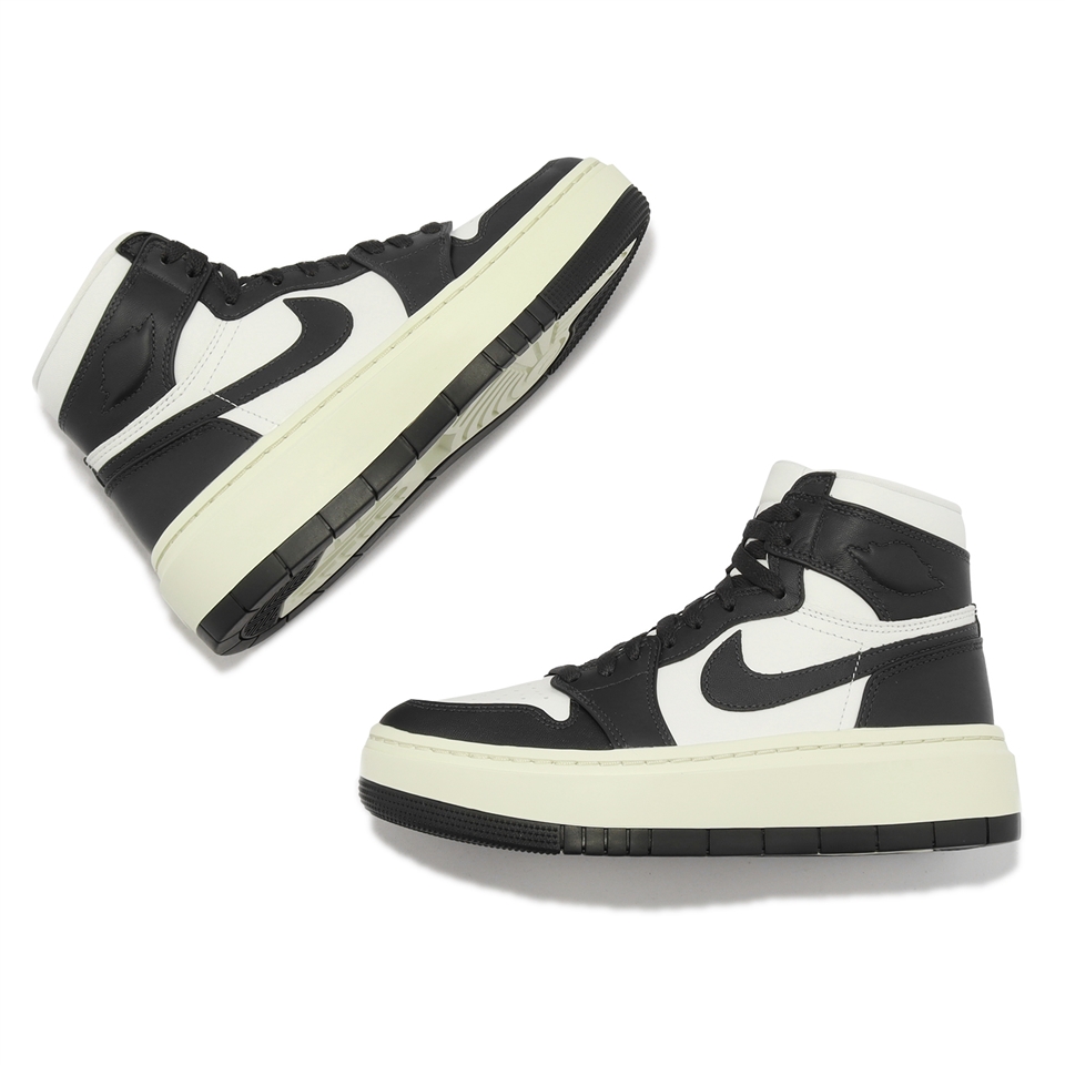 Nike 休閒鞋Wmns Air Jordan 1 Elevate High 女鞋厚底黑白AJ1 DN3253