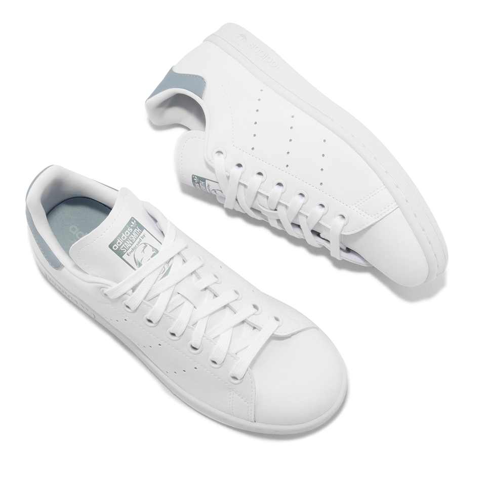 adidas 休閒鞋Stan Smith W 女鞋白灰小白鞋史密斯三葉草愛迪達GX4624