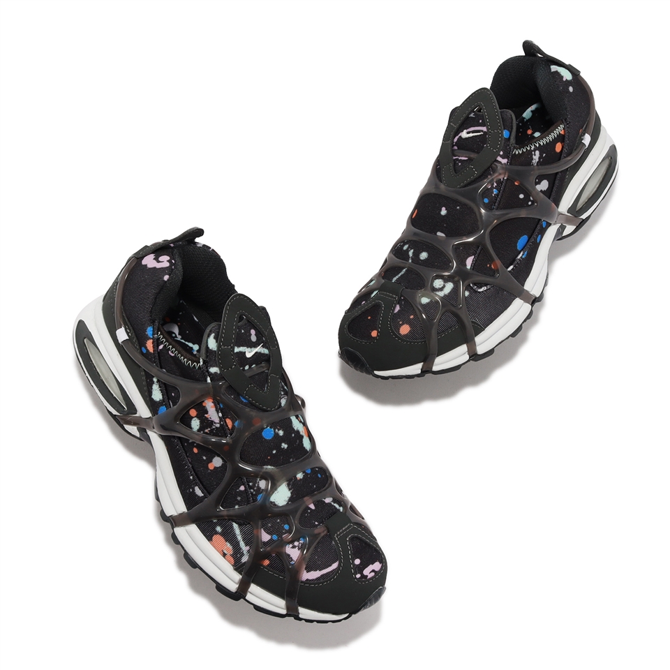 Nike 休閒鞋Air Kukini SE 黑Paint Splatter 血管鞋潑墨氣墊復古男鞋