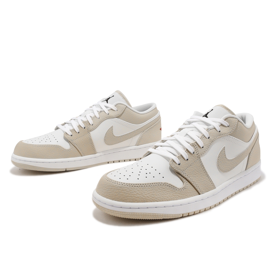 Nike 休閒鞋Air Jordan 1 Low SE 奶茶色AJ1 男鞋喬丹皮革FB7168-121