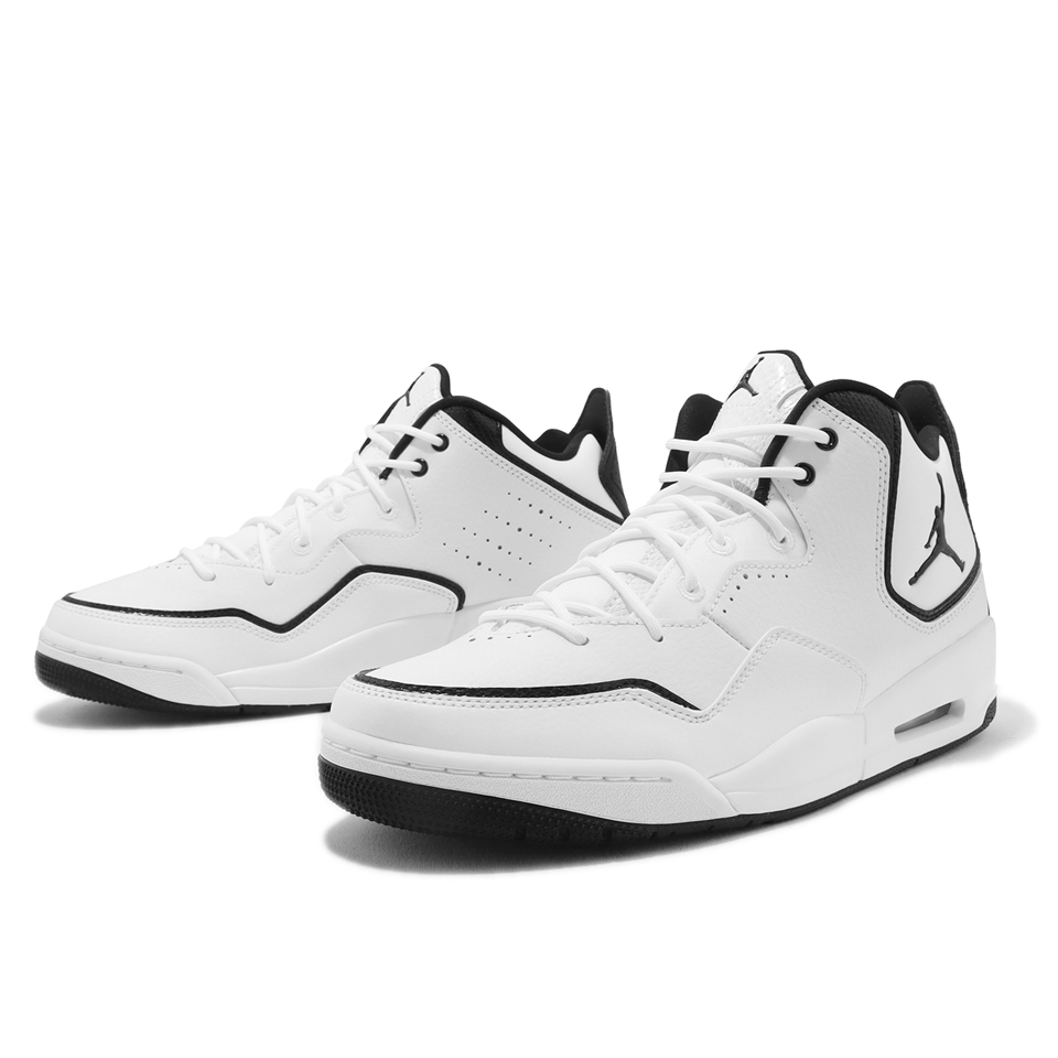 Nike 休閒鞋Jordan Courtside 23 男鞋經典白黑氣墊喬丹皮革AR1000-100