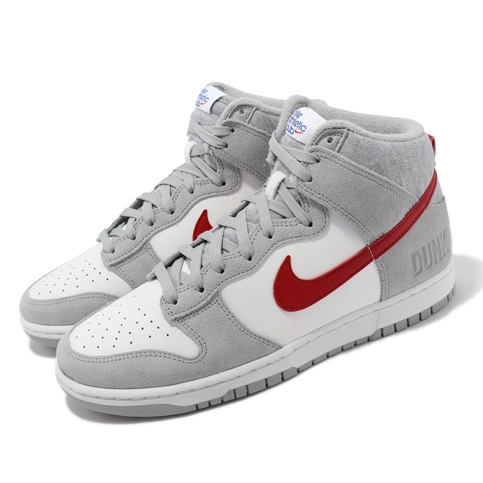 Nike Dunk Hi Retro SE 男女鞋煙灰紅Light Smoke Grey Gym Red DJ6152