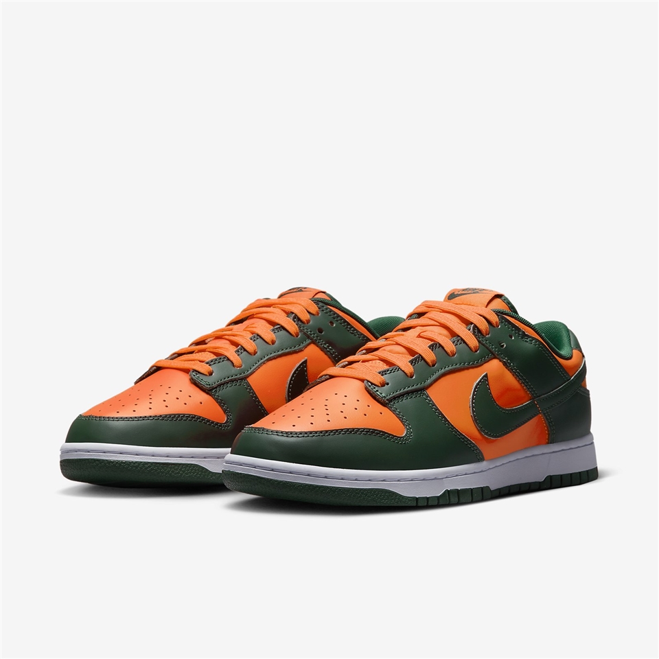 Nike Dunk Low Retro Miami Hurrican 深綠焰橘男鞋休閒鞋DD1391-300