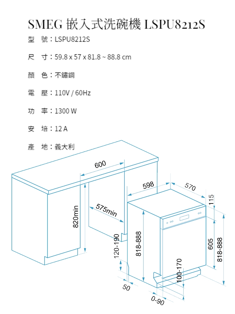SMEG義大利 LSPU8212S - 詳情1