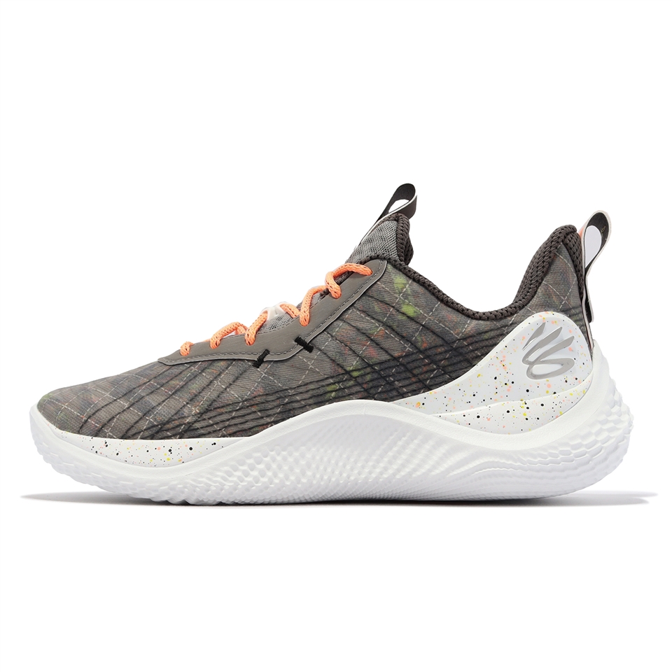 Under Armour 籃球鞋Curry 10 男鞋灰潑墨運動鞋Treasure Island UA