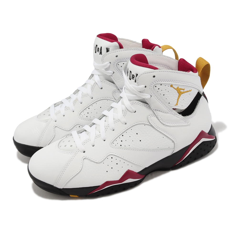 Nike Air Jordan 7 Retro Cardinal 男鞋白黃紅喬丹7代經典休閒鞋CU9307