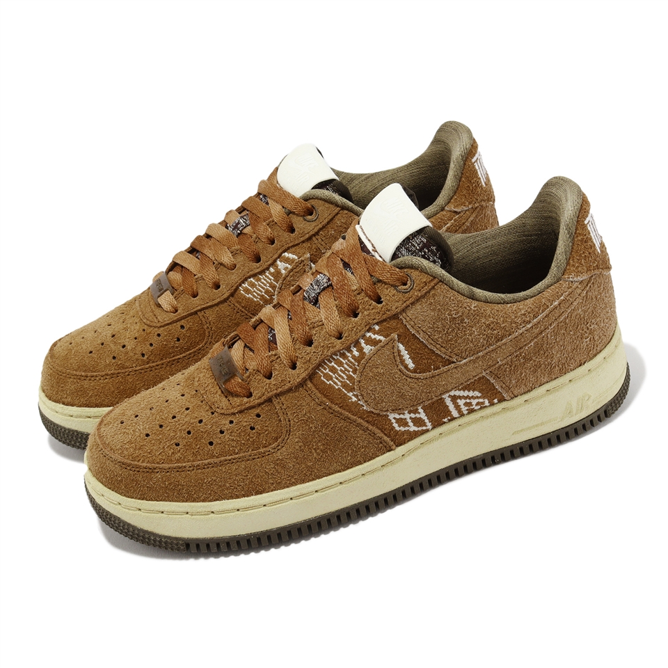 Nike 休閒鞋Air Force 1 07 PRM 男鞋女鞋咖啡棕AF1 經典仿舊NAI-KE