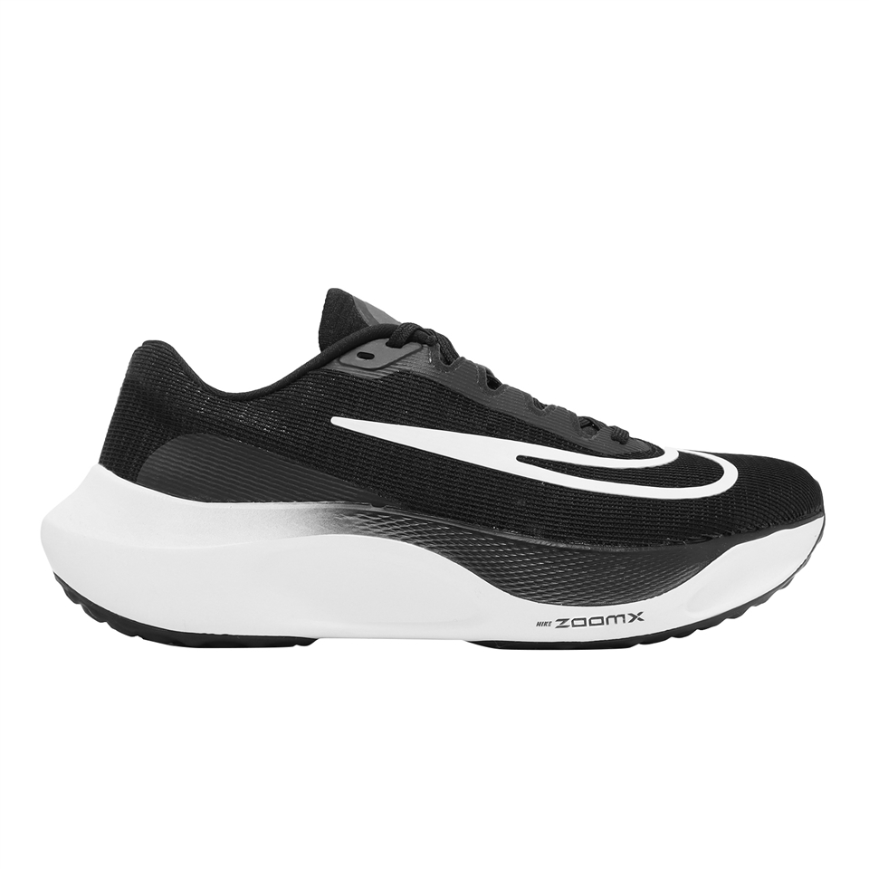 Nike 慢跑鞋Zoom Fly 5 男鞋黑白輕量回彈路跑馬拉松運動鞋DM8968-001