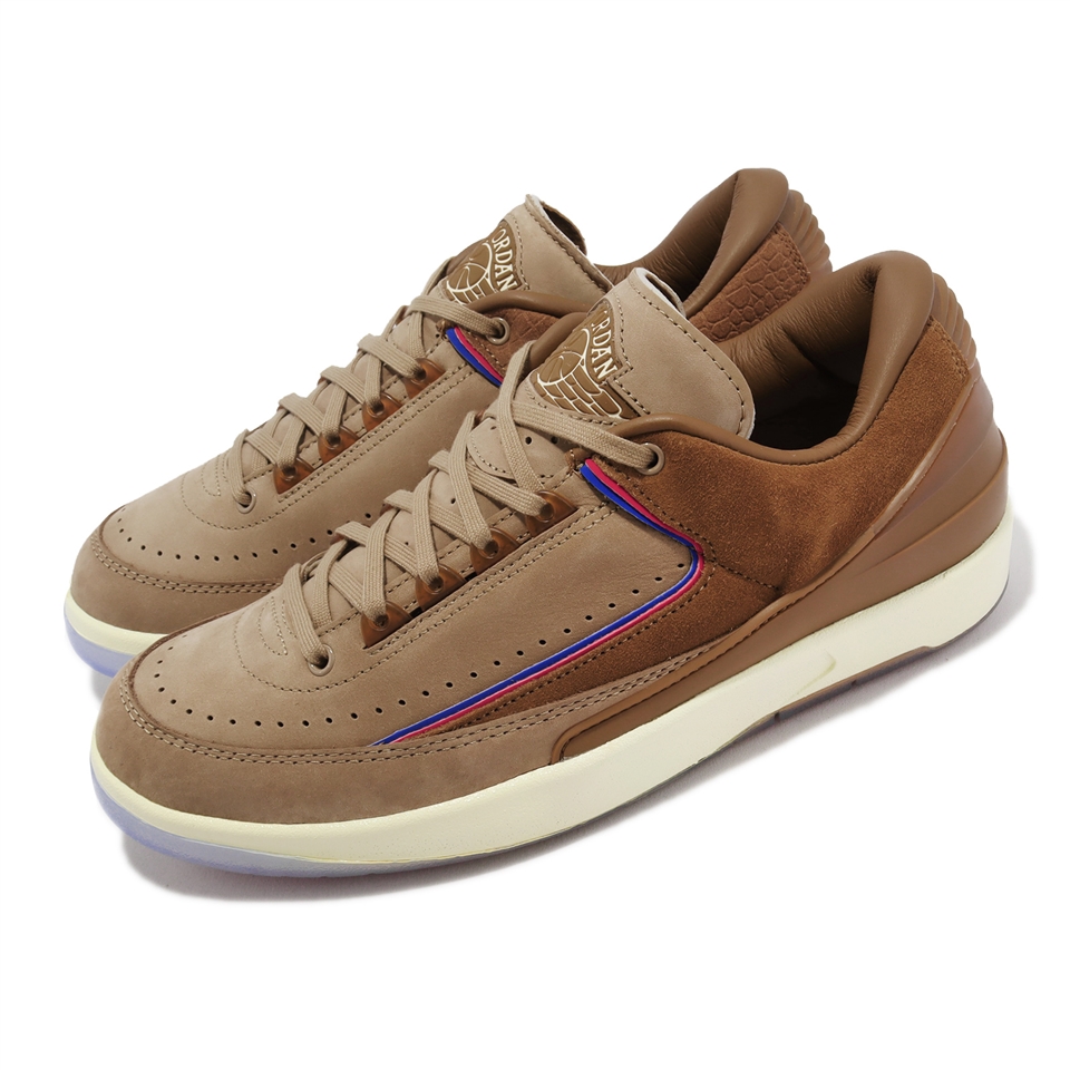 Two 18 X Nike Air Jordan 2 Retro Low SP 男鞋棕咖啡底特律DV7129-222