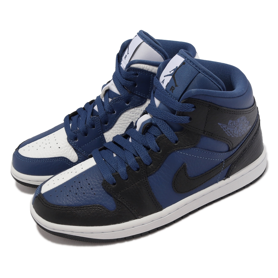 Nike Wmns Air Jordan 1 Mid SE 黑藍陰陽女鞋Split AJ1 喬丹高筒DR0501