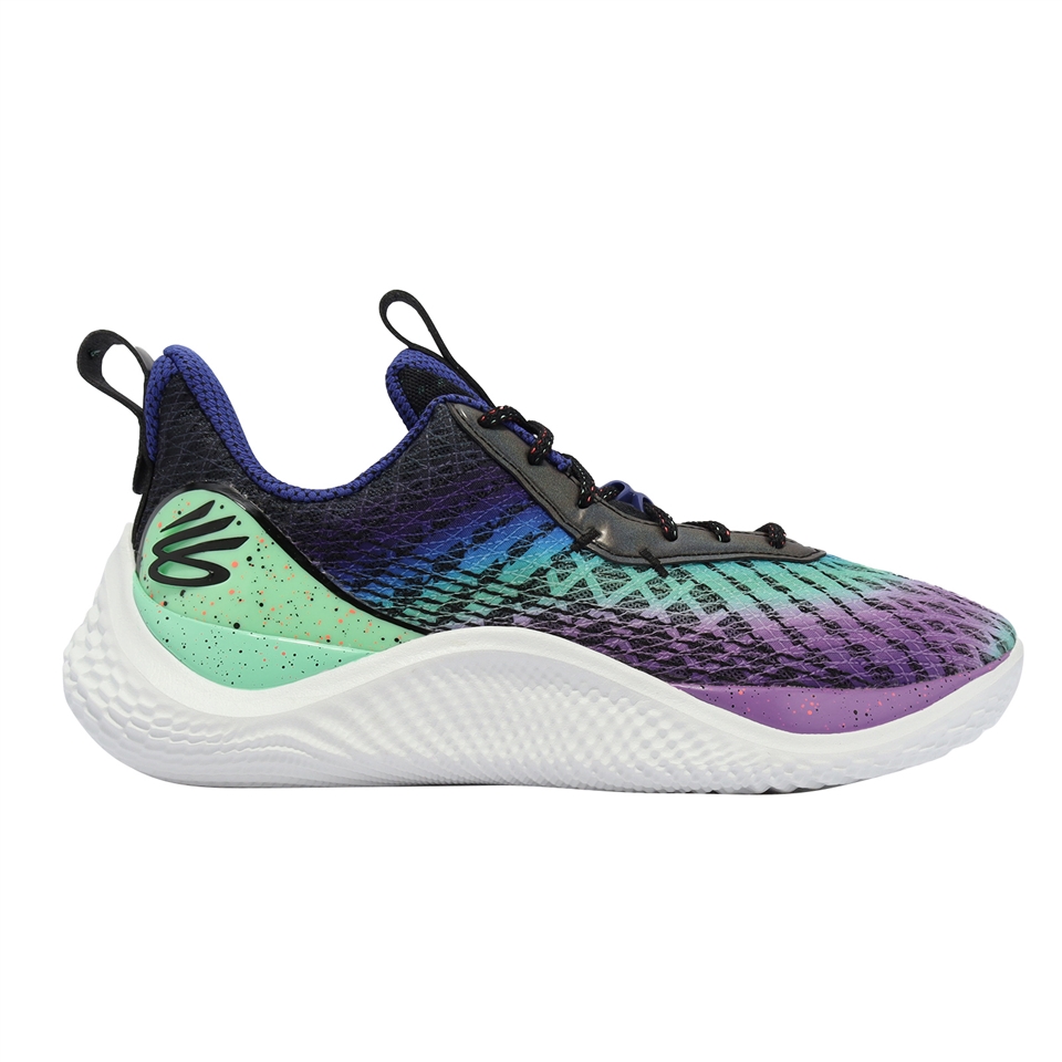 Under Armour 籃球鞋Curry 10 男鞋黑粉紫藍綠漸層10代Northern Lights