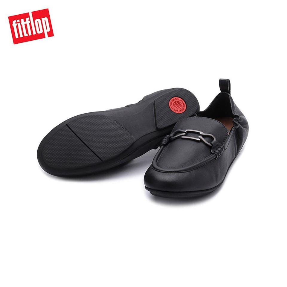 FITFLOP ALLEGRO 金屬鍊造型樂福鞋全黑6212-13404 女鞋|會員獨享好康