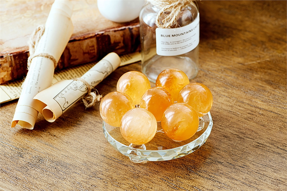 特大黄水晶七星陣{整理番号:Y03} 咕咕好運GoodGoodLuck】天然黃水晶七星陣12cm｜《含開光》偏財運