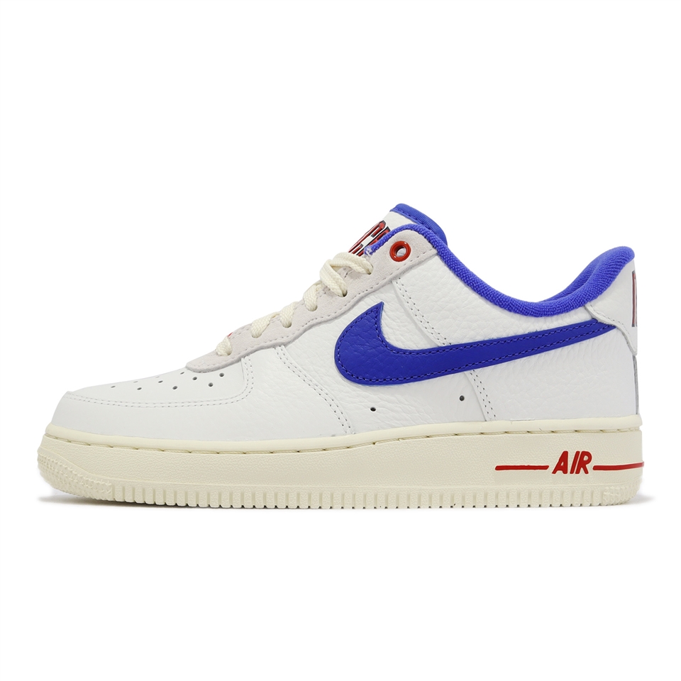 Nike Wmns Air Force 1 07 LX 女鞋白藍紅Command Force 奶油底DR0148