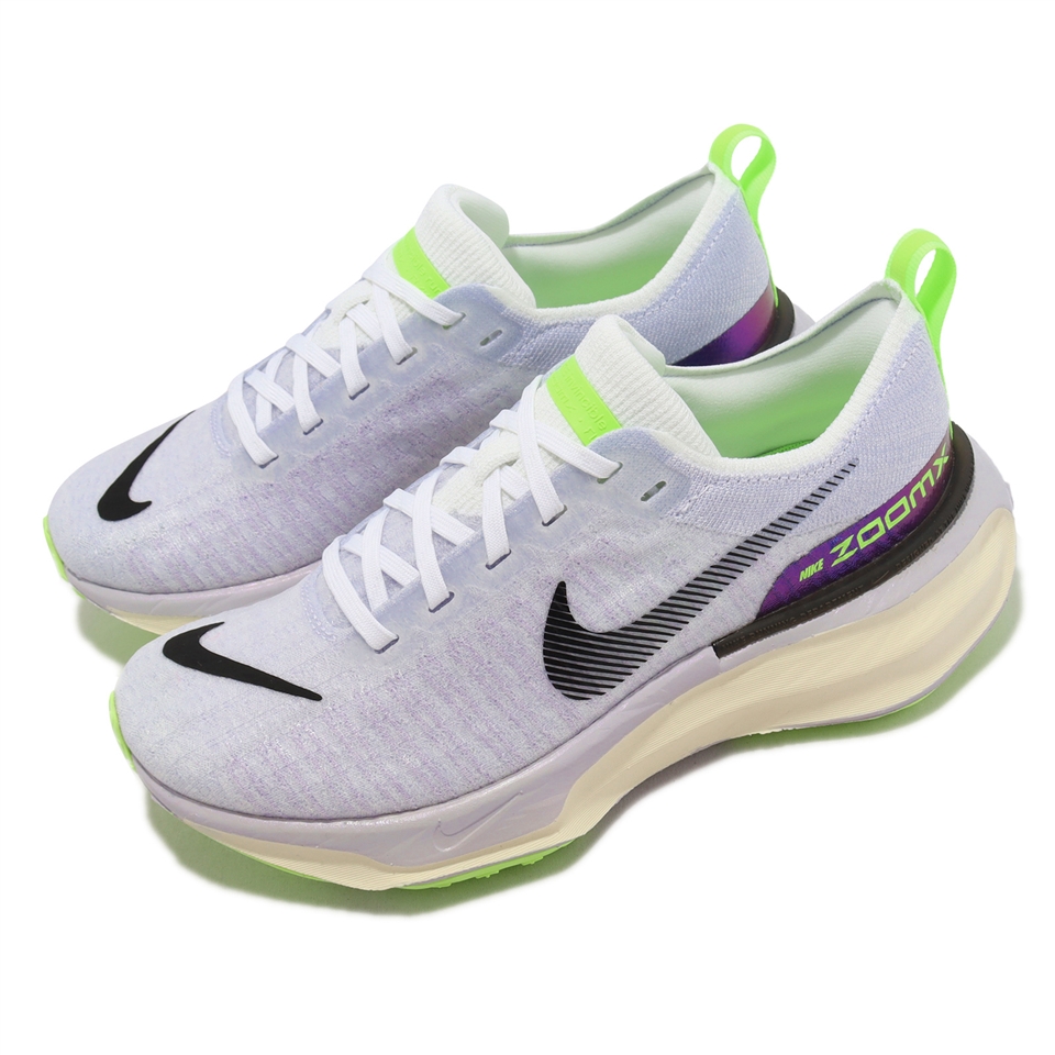 Nike 慢跑鞋Wmns ZoomX Invincible Run FK 3 女鞋藍紫螢光綠路跑DR2660