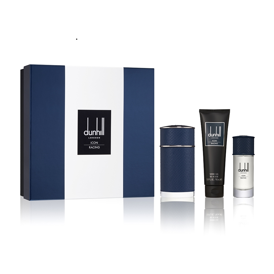 DUNHILL】極速競藍男性淡香精禮盒-淡香精100ml+30ml+沐浴精90ml (附