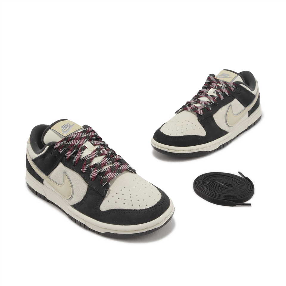 Nike Wmns Dunk Low LX Black Suede 奶油白黑休閒鞋女鞋DV3054