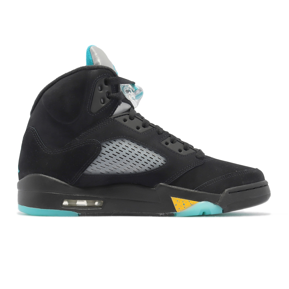 Nike Air Jordan 5 Retro Aqua 黑藍黃喬丹反光CP3 男鞋DD0587-047|休閒