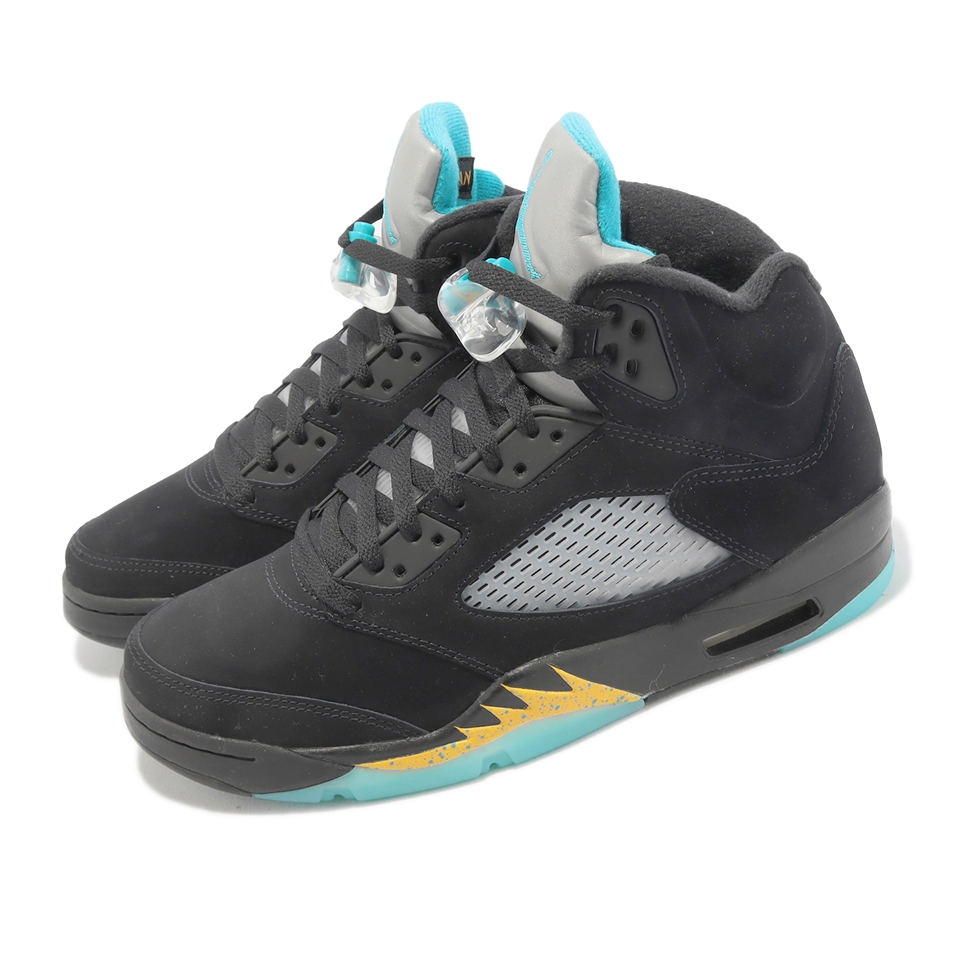 Nike Air Jordan 5 Retro Aqua 黑藍黃喬丹反光CP3 男鞋DD0587-047|休閒