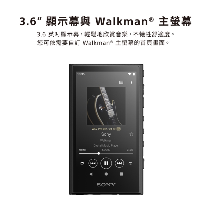 Sony 公司貨保固12+6] NW-A306 Walkman 數位音樂隨身聽|會員獨享好康