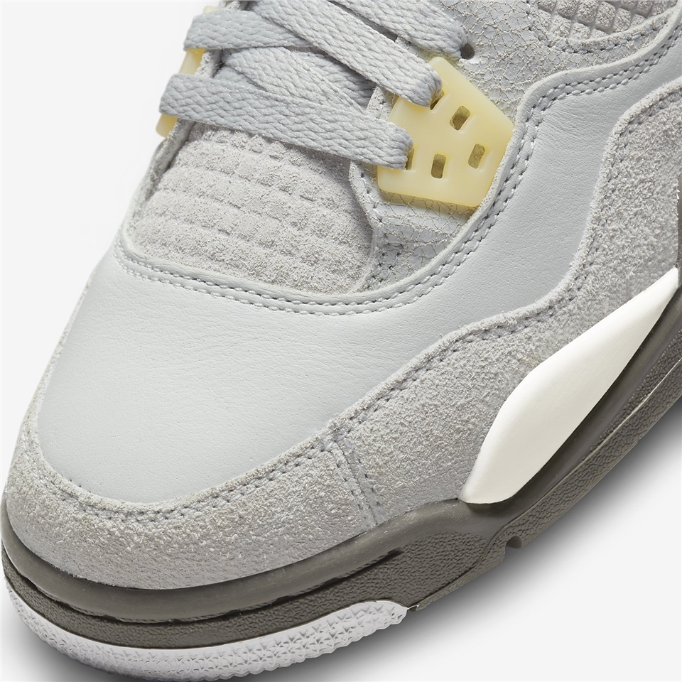 Nike Air Jordan 4 Retro SE GS Craft 灰麂皮女鞋大童鞋AJ4 4代DV2262