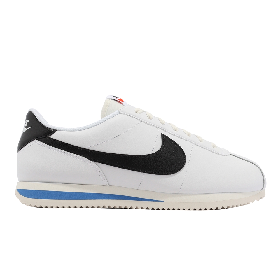 Nike 休閒鞋Cortez 男鞋女鞋白黑勾復古經典皮革阿甘鞋奶油中底DM4044