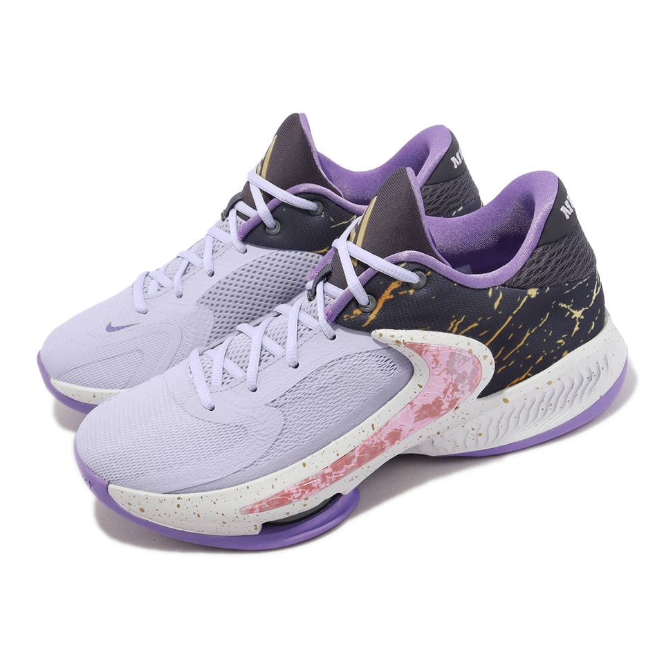 Nike 籃球鞋Zoom Freak 4 ASW EP 紫粉紅男鞋字母哥All Star 明星賽配色