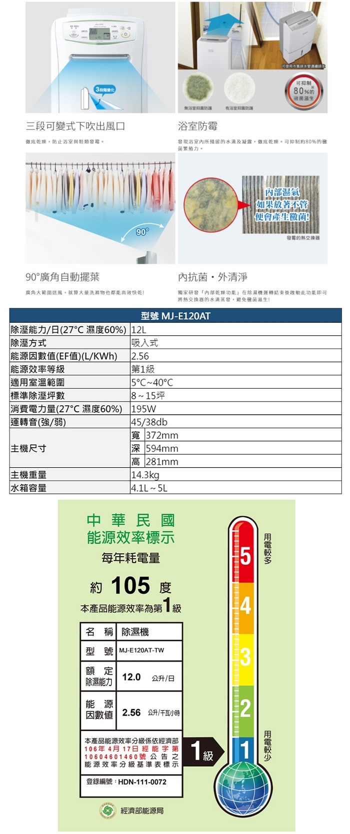 MITSUBISHI三菱 MJ-E120AT - 詳情2