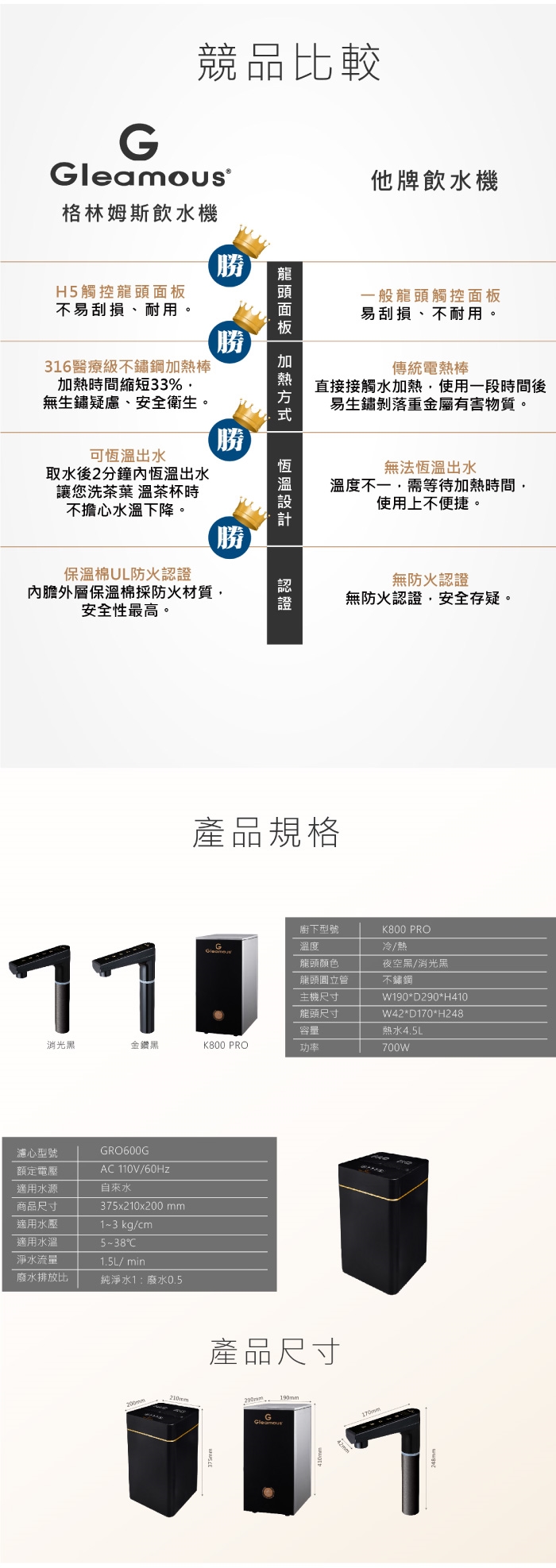 Gleamous格林姆斯 K800 PRO - 詳情1