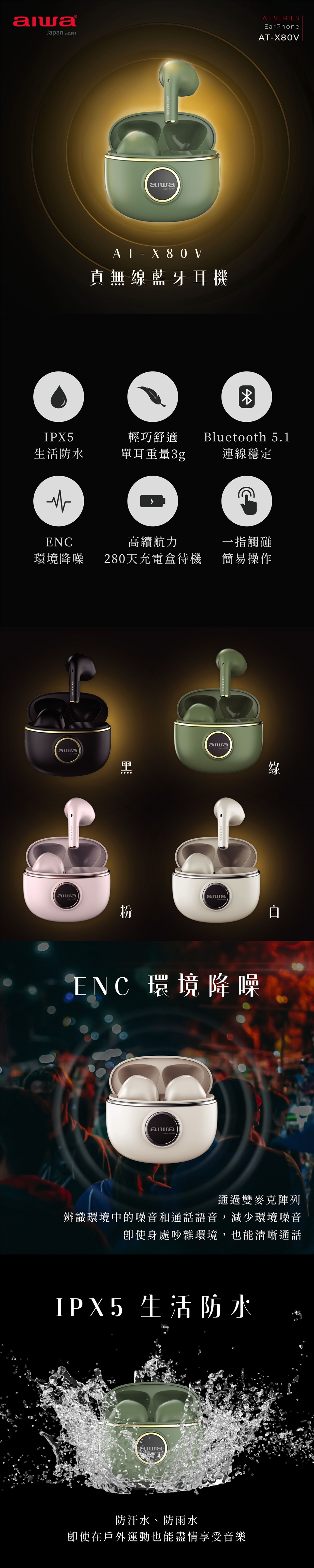 AIWA愛華 AT-X80V - 詳情1