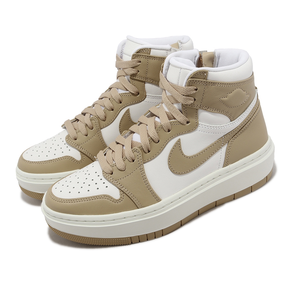 Nike Wmns Air Jordan 1 Elevate High 女鞋厚底白奶茶AJ1 高筒DN3253