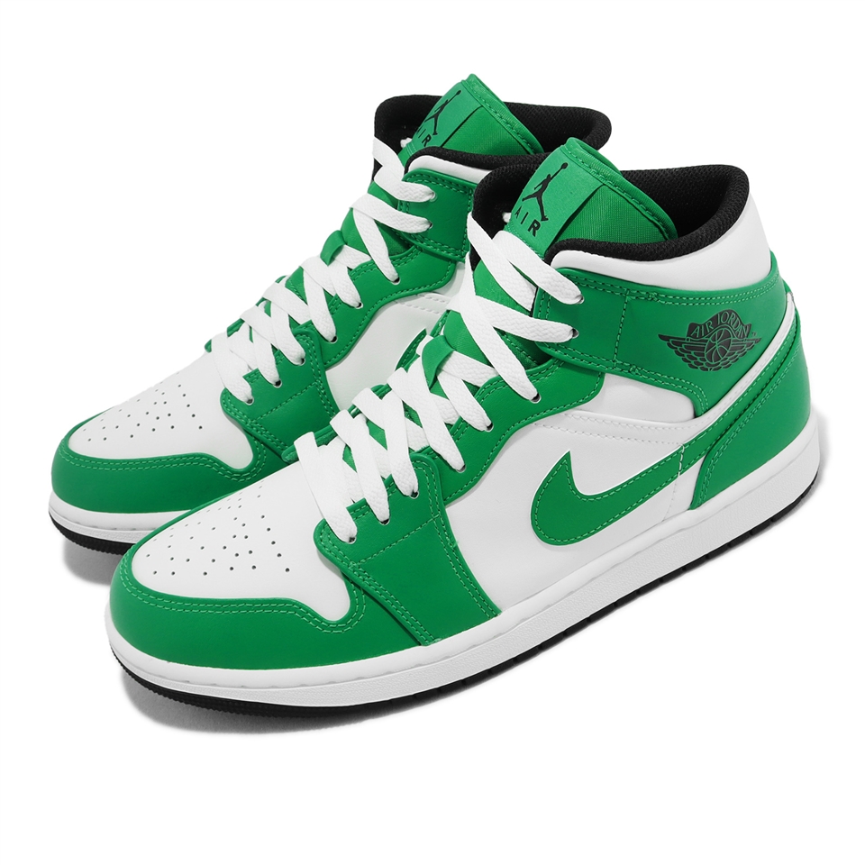 Nike Air Jordan 1 Mid Lucky Green 綠白男鞋AJ1 休閒鞋喬丹一代DQ8426