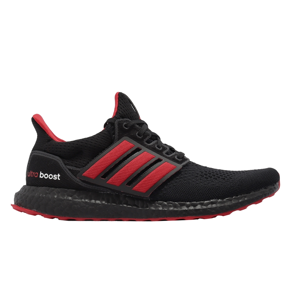 adidas 慢跑鞋Ultraboost 1 Denim 男鞋黑紅魔鬼氈三線Logo 愛迪達運動