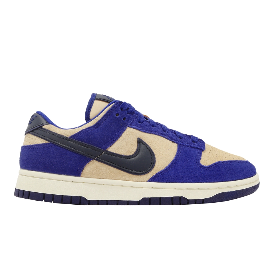 Nike Wmns Dunk Low LX 女鞋男鞋藍卡其麂皮Blue Suede 休閒鞋DV7411