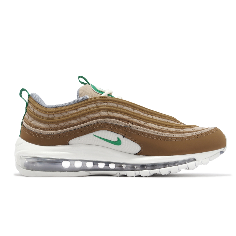 Nike 休閒鞋Air Max 97 SE 男鞋棕綠氣墊緩震運動鞋DV2621-200|會員獨享