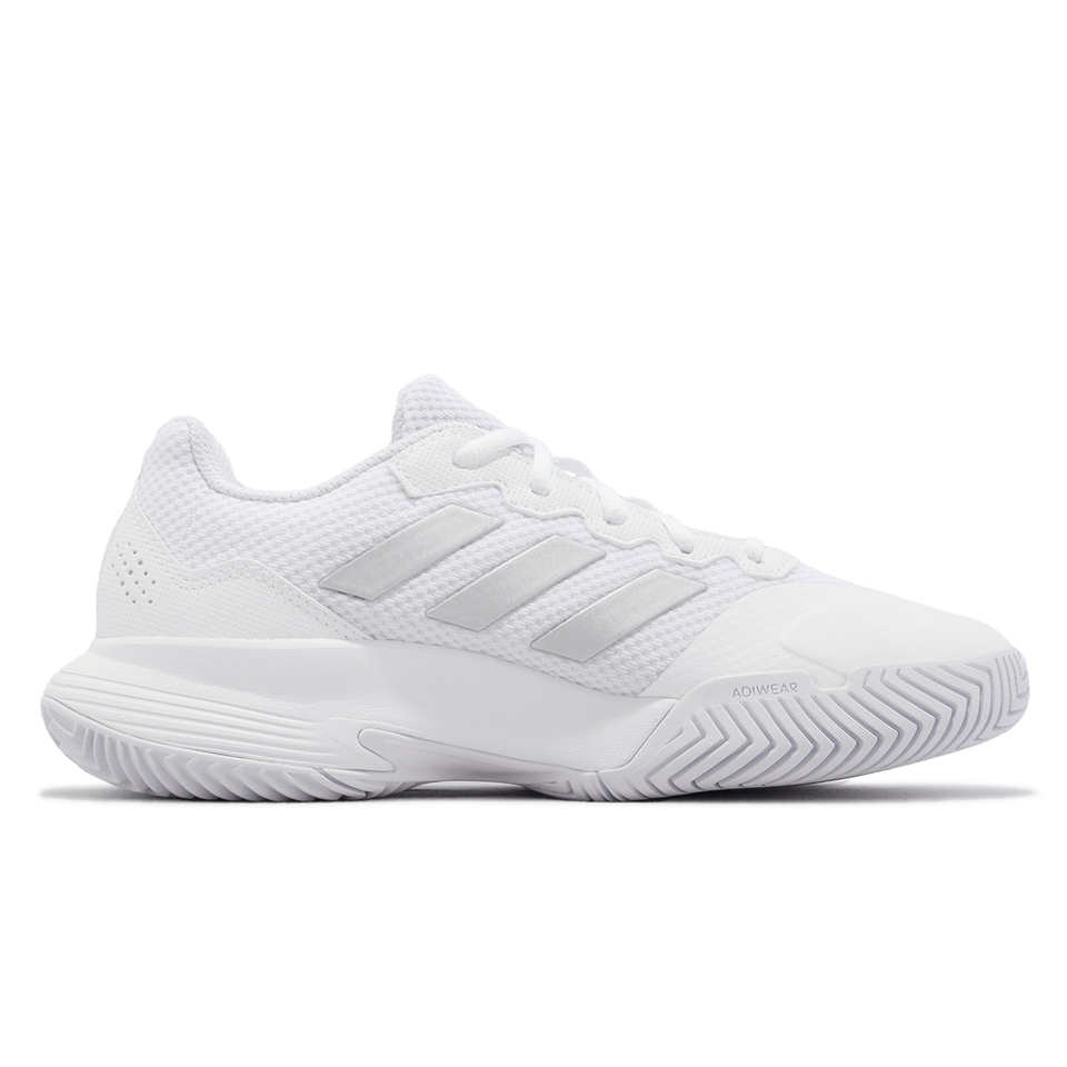 テニス 26.5cm アシックス SOLUTION SPEED FF 3 adidas 網球鞋GameCourt 2 W 女鞋白灰硬地緩衝基本款愛迪達HQ8476|羽