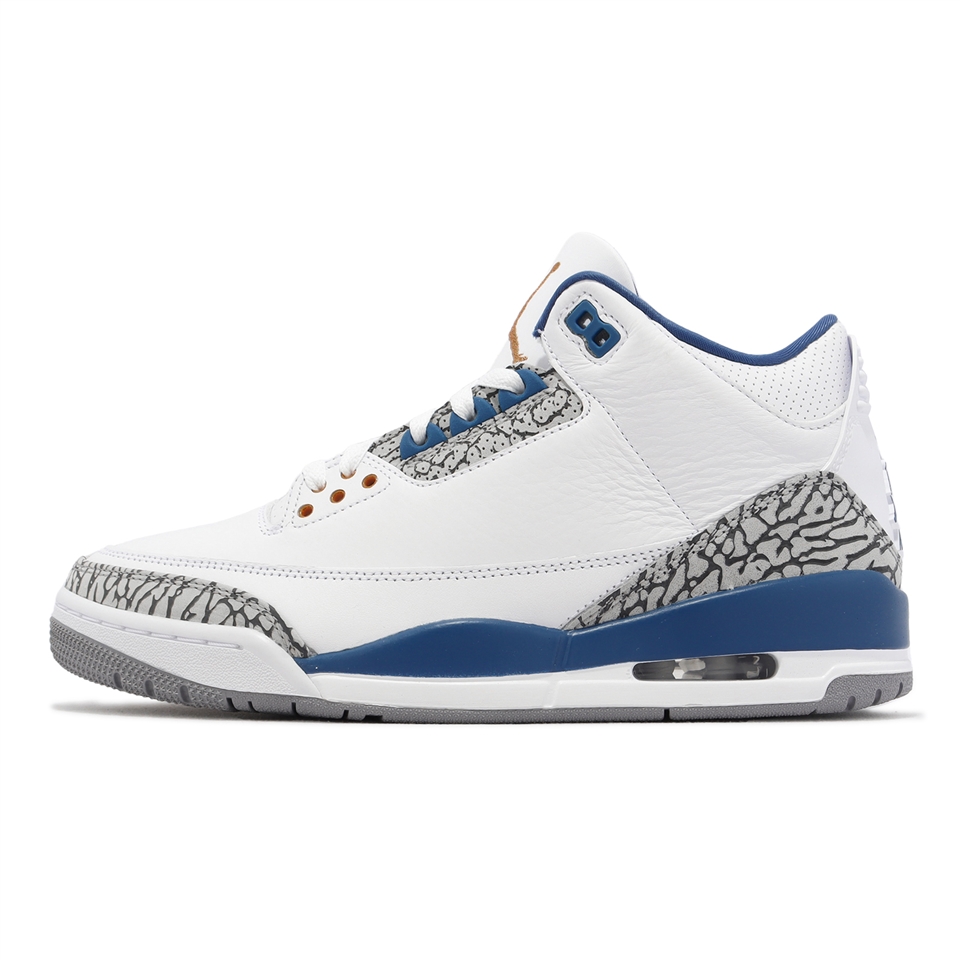 Nike Air Jordan 3 Retro Wizards 巫師隊白藍男鞋3代休閒鞋CT8532-148