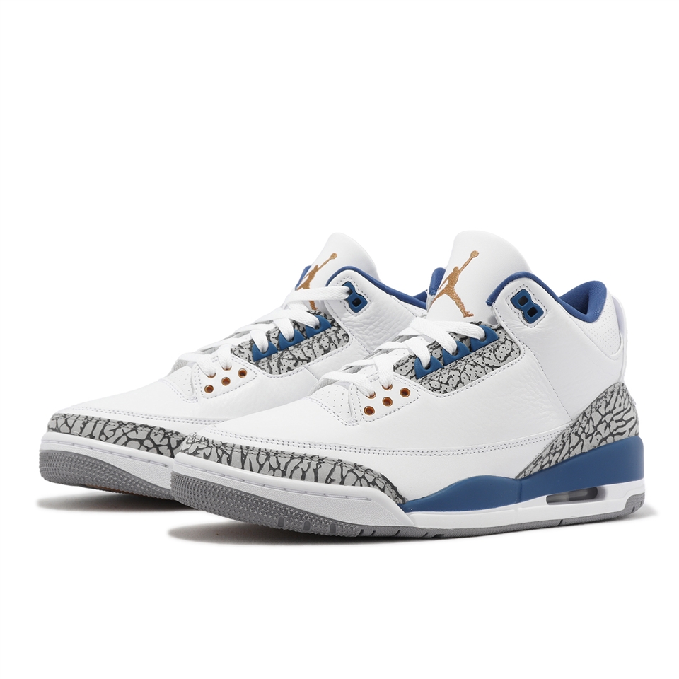 Nike Air Jordan 3 Retro Wizards 巫師隊白藍男鞋3代休閒鞋CT8532-148