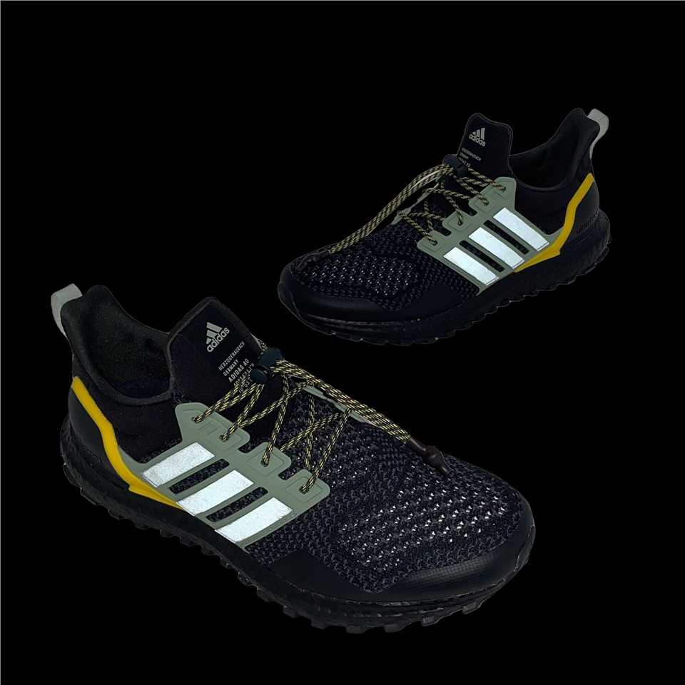 adidas 慢跑鞋Ultraboost 1.0 男鞋黑綠馬牌輪胎大底緩震環保運動鞋愛迪