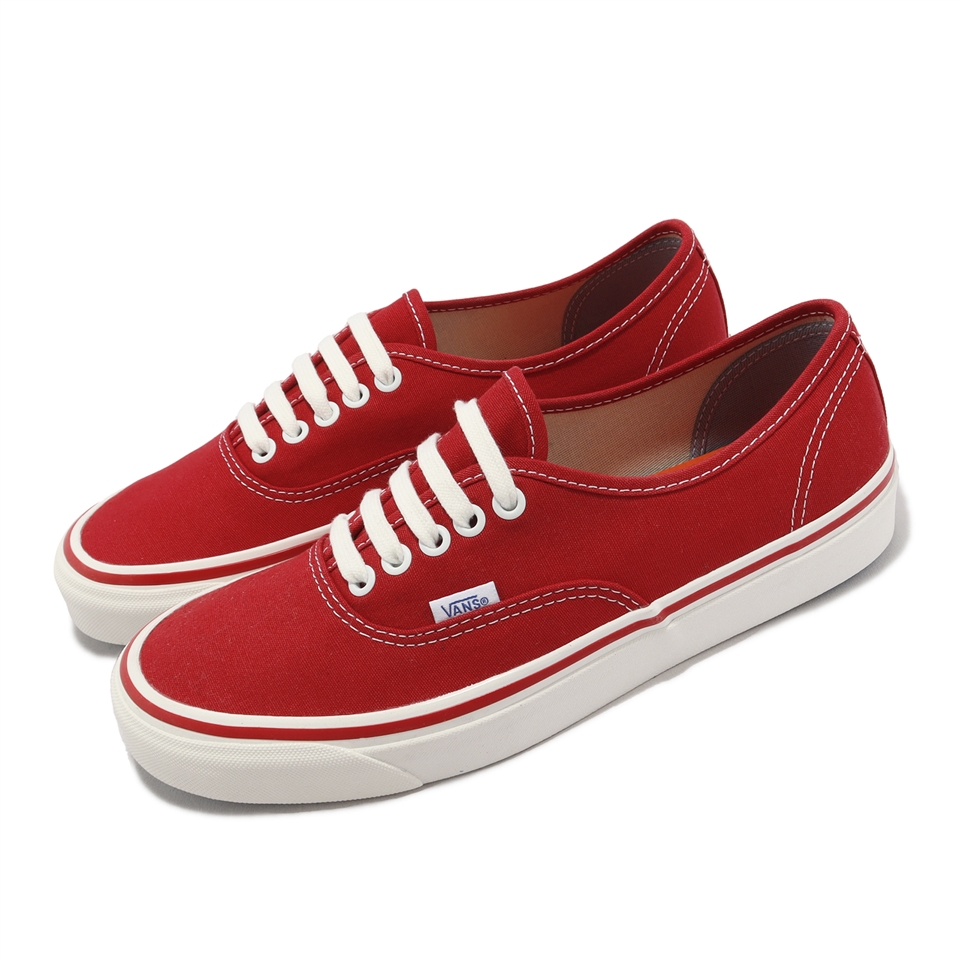 Vans 休閒鞋Authentic 44 DX 男鞋紅白經典安納海姆帆布VN0A5JMQRED