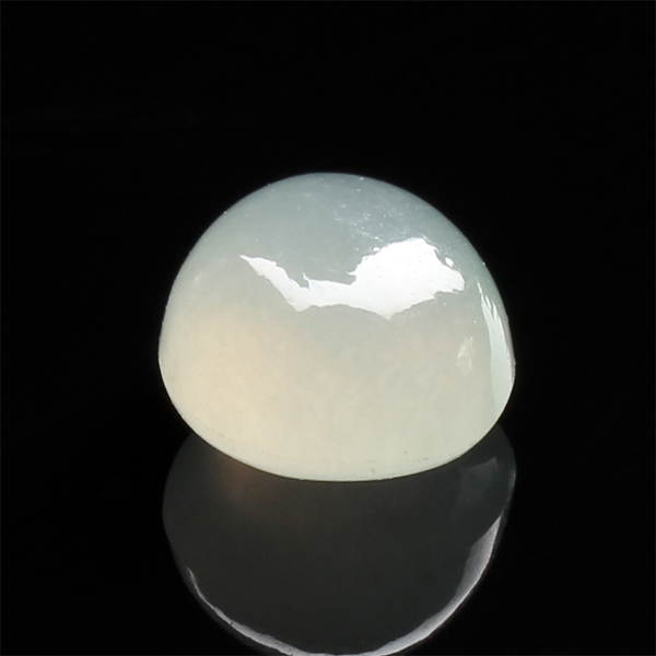 【雅红珠宝】冰透清爽天然冰种白翡翠玉蛋面