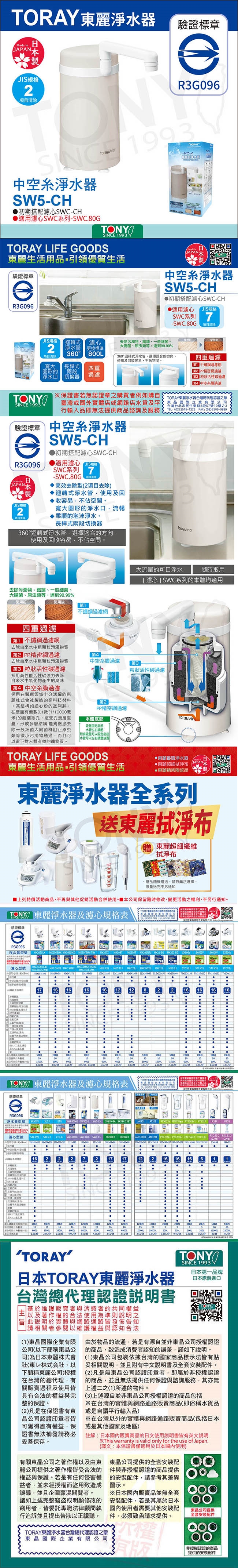 TORAY東麗 SW5-CH - 詳情1