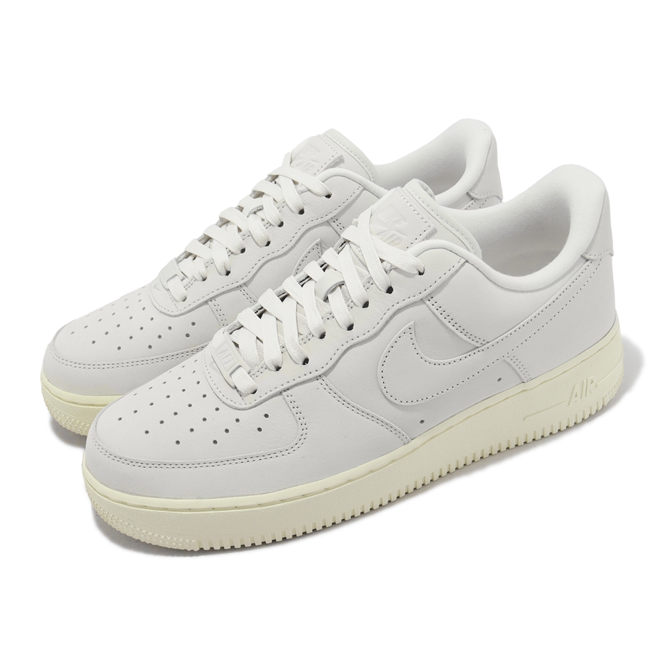 Nike 休閒鞋Wmns Air Force 1 PRM MF 女鞋灰奶油底AF1 低筒DR9503-100