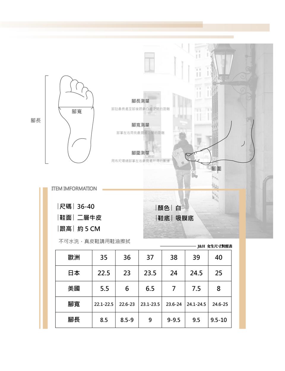 腳趾最長處至腳後跟最凸處之間的距離