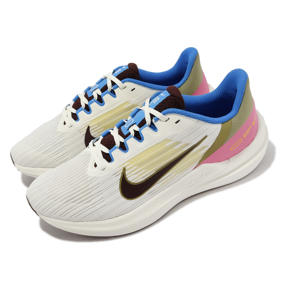 Nike 慢跑鞋Air Winflo 9 男鞋白綠黑緩震基本款運動鞋FN3442-020|會員