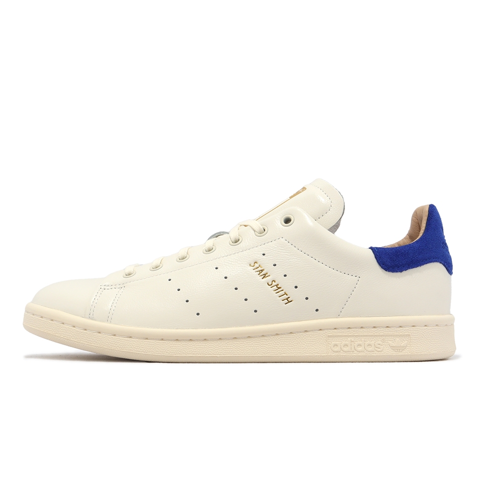 adidas 休閒鞋Stan Smith Lux 男鞋米白寶藍金標史密斯愛迪達ID1995