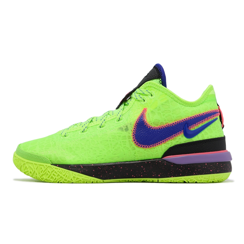 Nike 籃球鞋Zoom Lebron NXXT Gen EP 男鞋螢光綠藍LBJ 氣墊DR8788-300