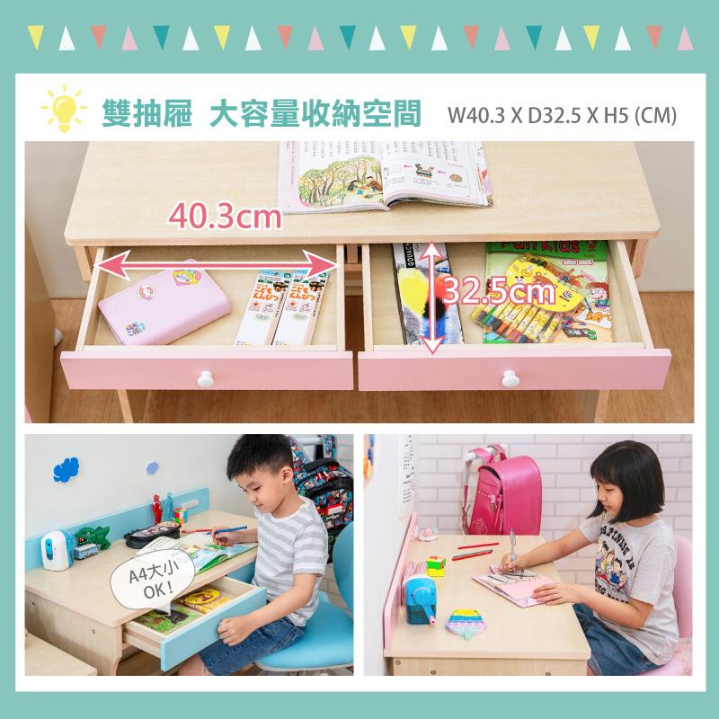 雙抽屜 大容量收納空間 W40.3 X D32.5 X H5 CM A4大小 